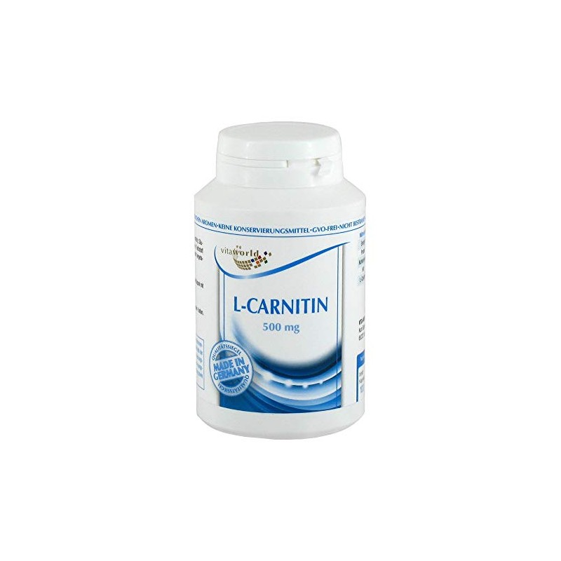 L-Carnitine, 500 mg, Capsules, Pack of 100 Capsules
