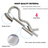 Yoliko 4 Pcs Heavy Duty Stainless Steel Cotter Pin R