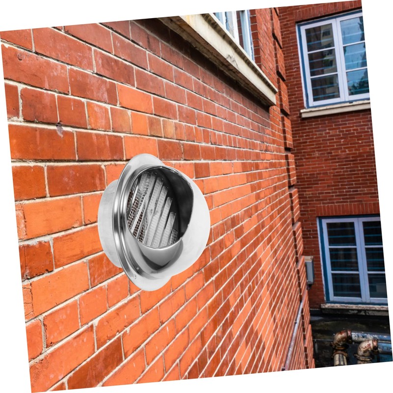 Tofficu Stainless Steel Exhaust Hood Vent Cover Round Soffit Vent