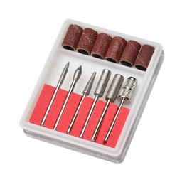 IZyufan Nail Cutter Attachments Accessories, Sanding Sleeves Nail Cutter Bits for Gel Nails Attachments Professional for Manicure, Pedicure, Nail Care