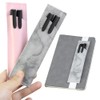 DIYOMR Elastic Rubber Band Leather Pen Sleeve Pouch Pen Case