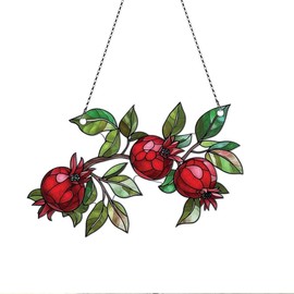 Pomegranate Ornaments Decor - Pomegranate Lovers Gifts for Women Men - Home Wall Room Kitchen Christmas Decoration - Acrylic Ornaments