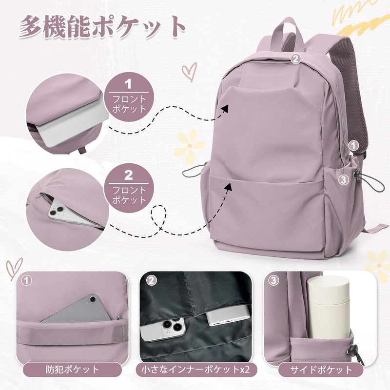 SEAFEW Women's Backpack Large Capacity Town Backpack Korean Backpack Bag