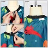 AYBUY Kids Hairdressing Gown Barbers Cape, Green Dinosaur Cutting Gowns