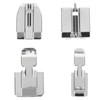 4Pcs Zipper Presser Foot Parallel Grooves Easy Operation Edge Design