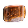 Maxxima Rectangular Amber Clearance Marker P2PC With White Ground Light