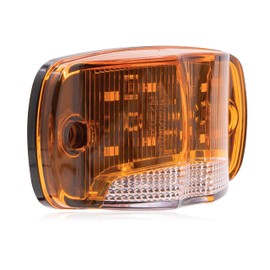Maxxima Rectangular Amber Clearance Marker P2PC With White Ground Light
