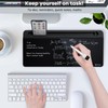 Varhomax Desktop Whiteboard with Storage, Desk Organizer Dry Erase Glass