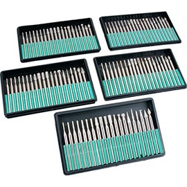 100Pc Diamond Bur Bit Set New Rotary Tools 1/8" Shank