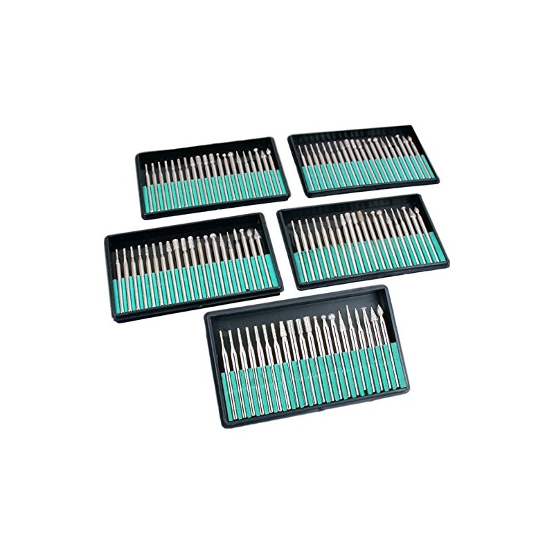 100Pc Diamond Bur Bit Set New Rotary Tools 1/8" Shank