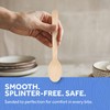Compostable Spoons, Wood Disposable Utensils, 100 Wood Spoons, Compostable Utensils