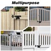 3-Pack Heavy Duty Slide Bolt Gate Latches with Padlock Hole