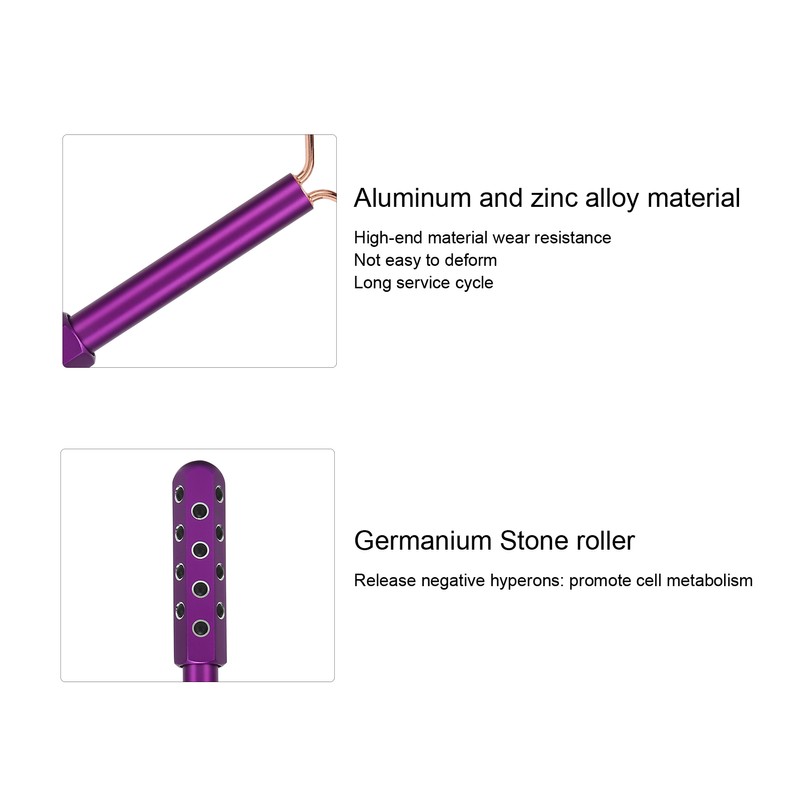 Germanium Stone Facial Massage Roller 2 in 1 Facial Skincare