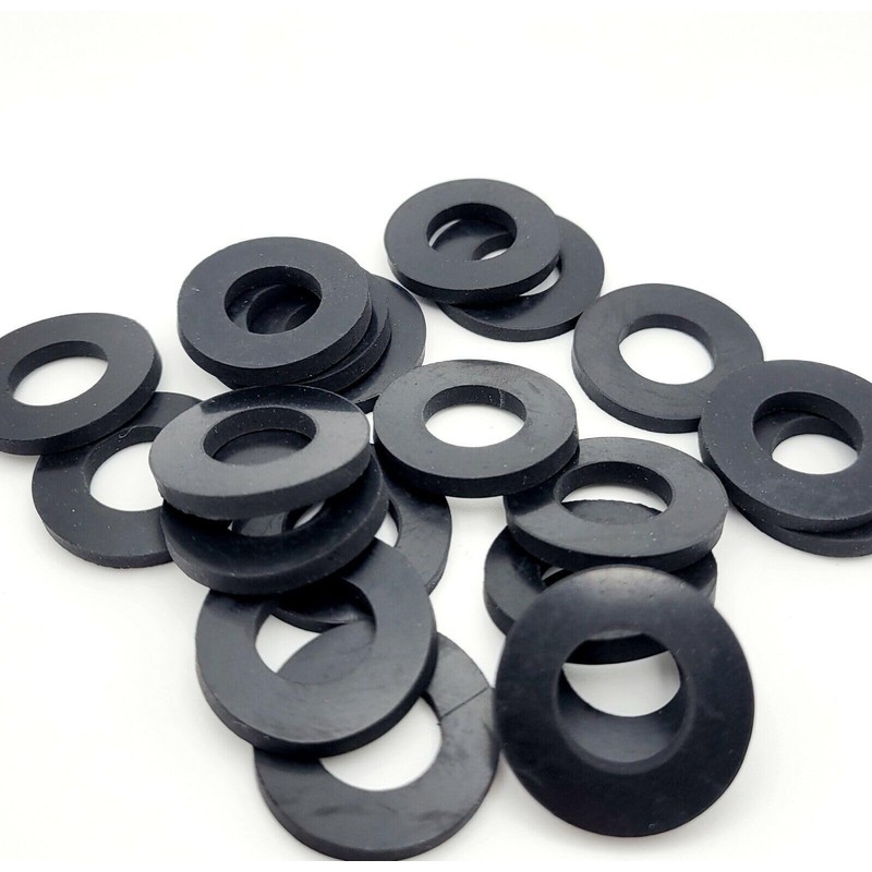 1/2" ID Rubber Washers 1" OD Spacers 1/8" Thick Gasket