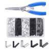 Fishing Crimping Pliers + 500pcs Fishing Crimp Sleeves Kit, Fishing