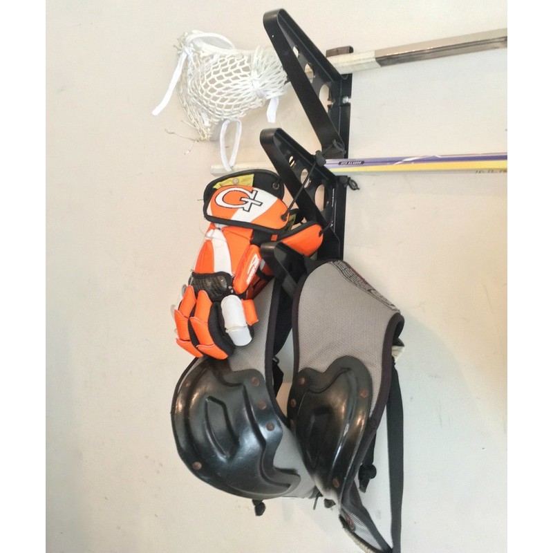 StoreYourBoard Lacrosse Stick Wall Storage Rack, Lax Sticks Pads and