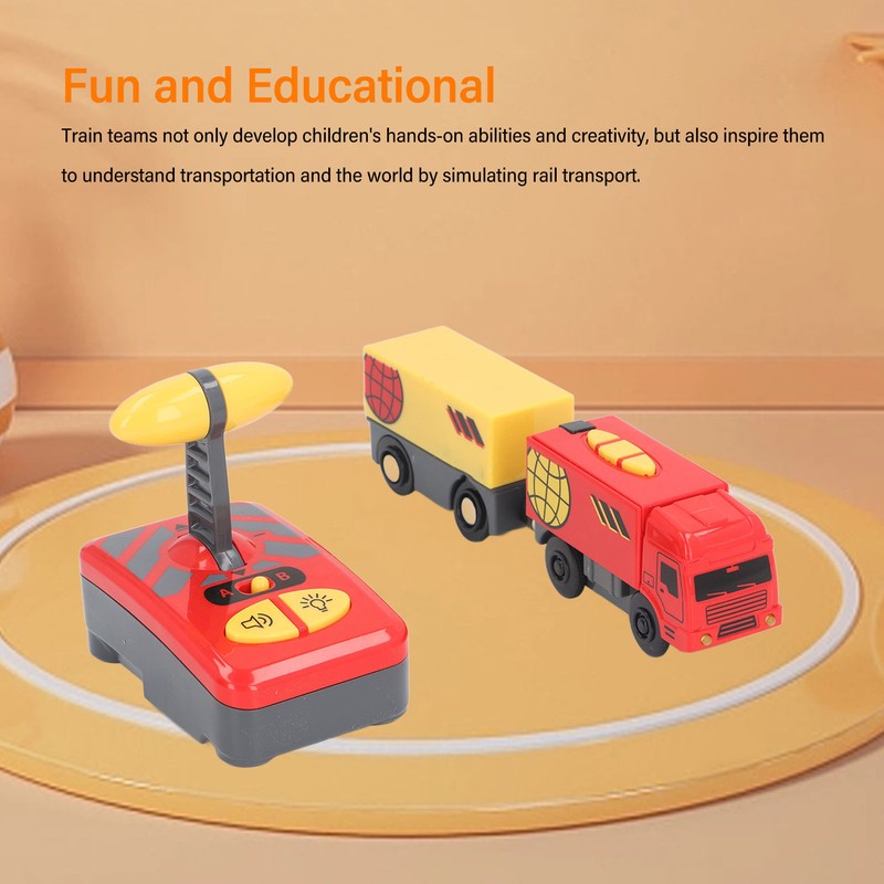 Remote Control Electric Train with Sound and Light Magnetic Connection