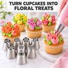 Russian Piping Tips for Cake Decorating – 9-Piece Flower Nozzle