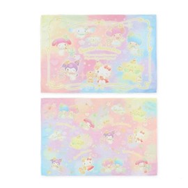 Sarongge Sanrio 45651 Placemat, Set of 2, Sanrio Characters, 15.7 x 23.6 inches (40 x 60 cm)