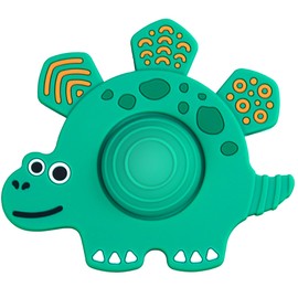 Dinosaur Baby Teething Toys, Valentines Day Gift for Babies Infant Soft Silicone Teether Sensory Toy Teething Relief for 0-6 6-12 Months, Chew Toys for 1 Year Old Boy Toddler