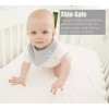 8 Pack Grey Organic Bamboo Baby Bandana Bibs