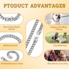 BAOBOTE 15MM Silver Stainless Steel Dog Collar with Cuban Link