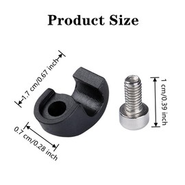 Zhouocea 4 PCS Brake Cable Hose Clamps Removable Bicycle Cable Clamps Bike Cable Clips Bicycle Fork Brake Cable Housing Clamps for Mountain Bike