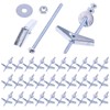 Swpeet 120Pcs 30 Set 3/16 Inch Toggle Bolts and Wing