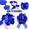 Giant Large Blue Pull Bow 16" Wide, Pack of 1