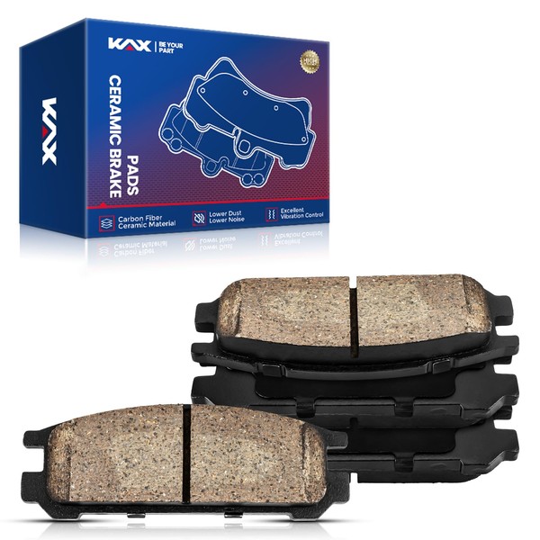KAX Ceramic Brake Pads Rear for Subaru Legacy 1990-1999, Impreza