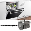 Utensil Holder for Dishwasher - Dishwasher Silverware Basket Replacement -