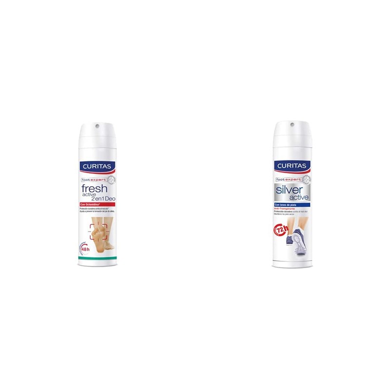 Curitas Fresh Active 2 En 1 Desodorante Spray Para Pies
