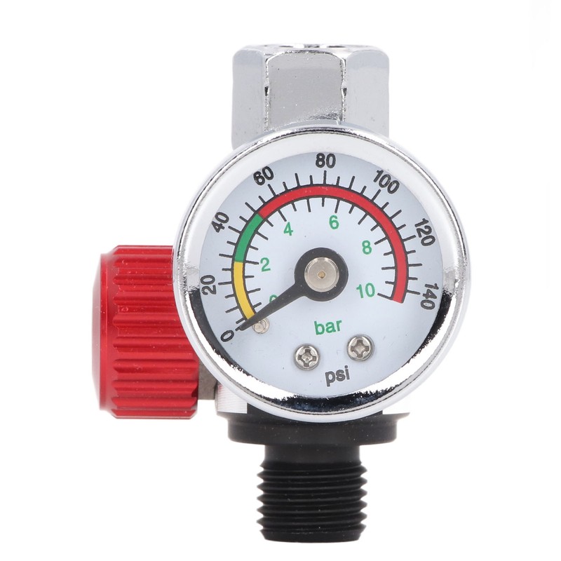 Spray Gun Air Pressure Regulator Aluminum Alloy High Accuracy Adjustment