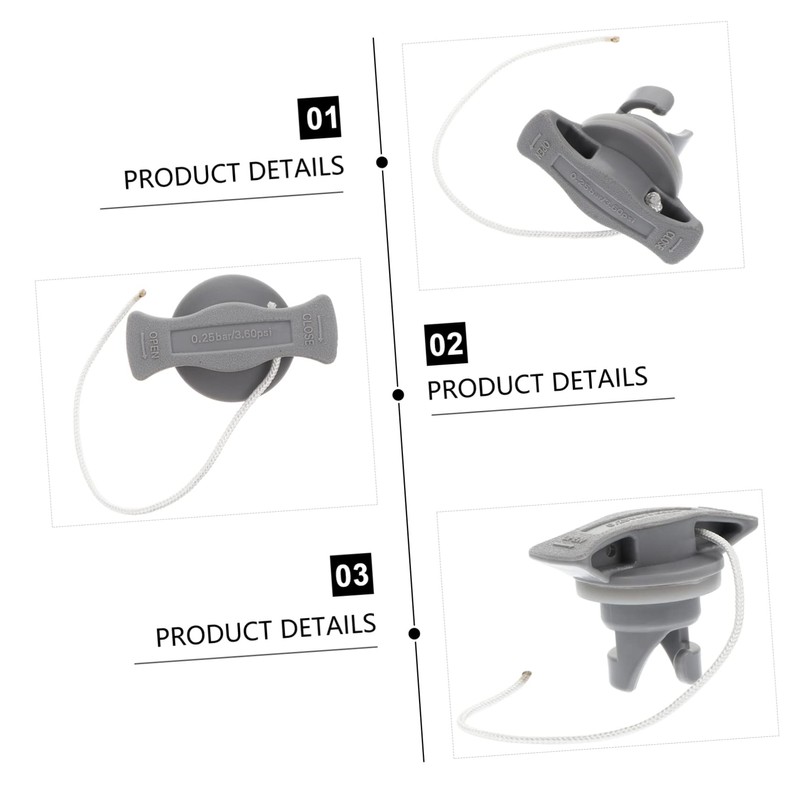 HANABASS 4pcs Dinghy Air Valve Plug for Kayak Inflatable Boat