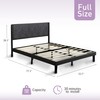 ZFAEUL King Bed Frame Upholstered Platform with Headboard and Strong