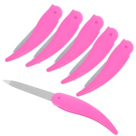 Outanaya 6pcs Practical Nail Care Tools Stainless Steel Nail File and Polisher for Art Manicure