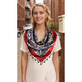 vabovin Womens Hair Scarf Silk Like Satin Head Scarf Hair Wrapping Sleeping at Night 35 Inch