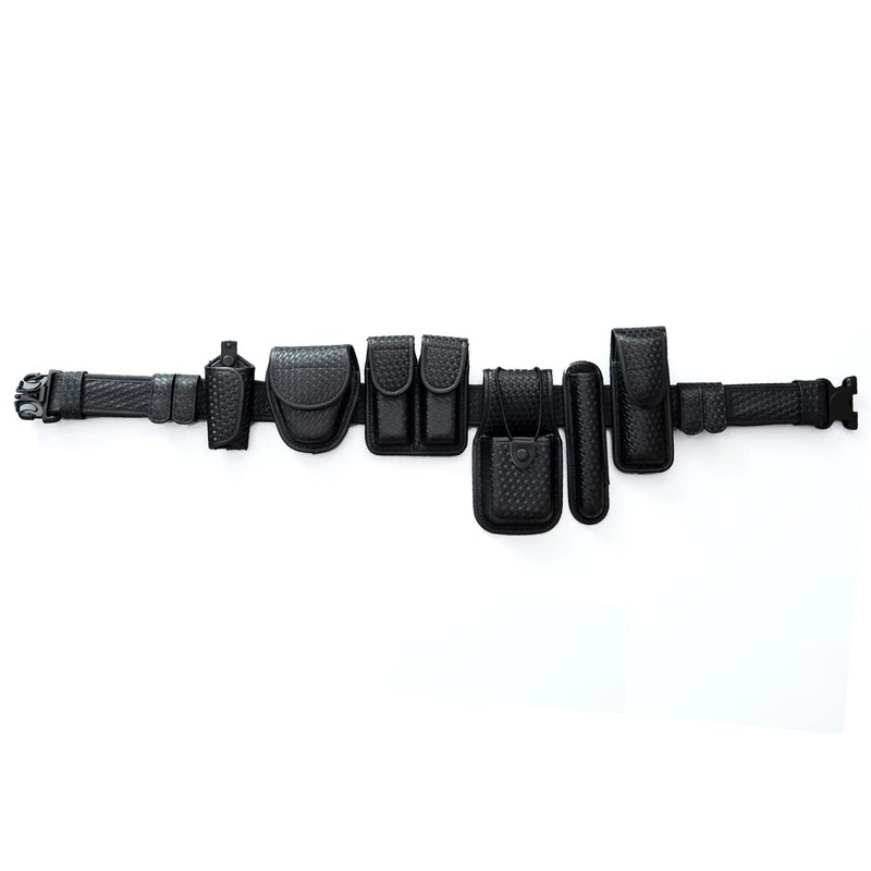 ROCOTACTICAL 8-in-1 Law Enforcement Duty Web Belt Rig, Basketweave Police