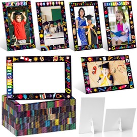 AmazingSpark 50 Pack Kindergarten Graduation Picture Frames 2026 4 x 6 My First Preschool Graduation Picture Frame Gifts Cardboard Photo Display for Kids Boys Girls Students Son(Kindergarten)