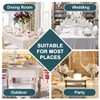 FantasDecor Rectangle Linen Table Clothes for Rectangular Tables Wrinkle Resistant