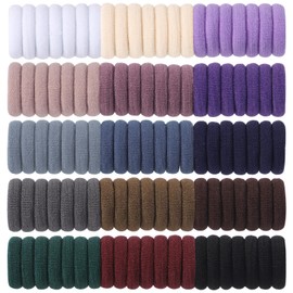 Jollybows Pack of 300 Girls Hair Bobbles 1 Inch / 2.5 cm Small Elastic Cable Bobbles Mini Hair Accessories for Baby Girls Children Toddler Dark Colour