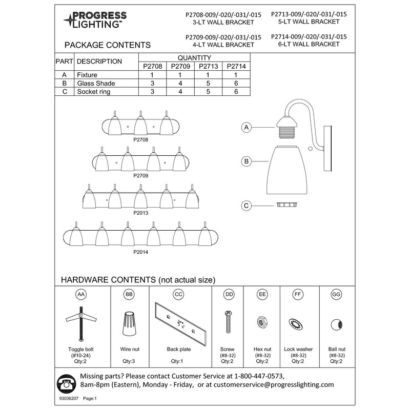Progress Lighting P2709-09 Gather Bath & Vanity, Brushed Nickel
