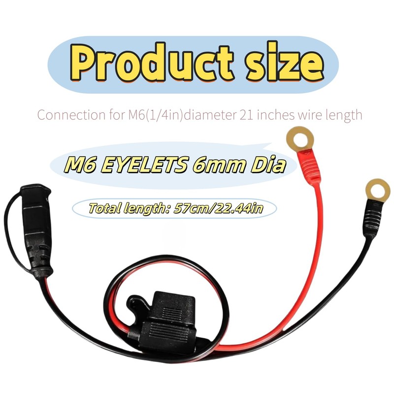 GC002 X-Connect M6 (1/4in) Wires Harness for NOCO Eyelet Terminal