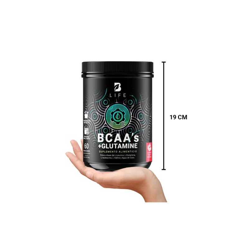 B Life BCAAs con Glutamina en Polvo 60 Porciones Sabor