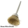 Brass Cup Wire Brush, 1/8 Inch Shank 2 Inch Length,