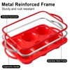 Puyeipt Jumbo Muffin Pan with Metal Frame, 6 Cup Large