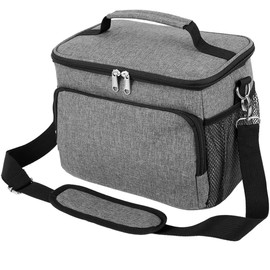 YMKWZ Insulated Meal Bag for Women Men Large Cooler Bag Reusable Meal Box Water-Resistant Leakproof Thermal Food Organizer with Spacious Compartments for Work Picnic Travel