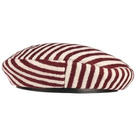 BRIXTON Women's Audrey II Beret, White-red, XS