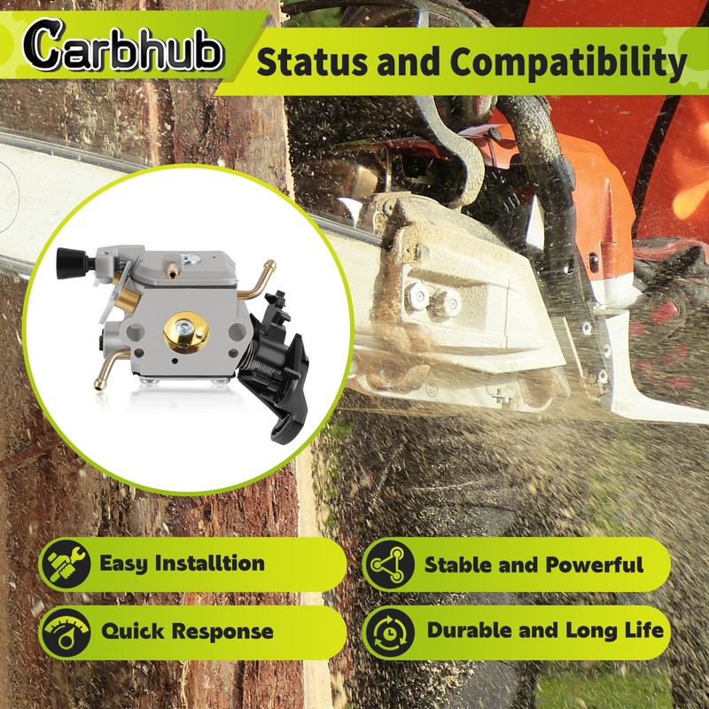 Carbhub C1M-EL37B Carburetor for Husqvarna 445 445E 450 450E Gas