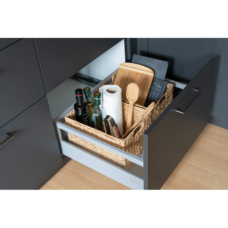 Decorasian basket storage braided from water hyacinth - seaweed, rectangular.